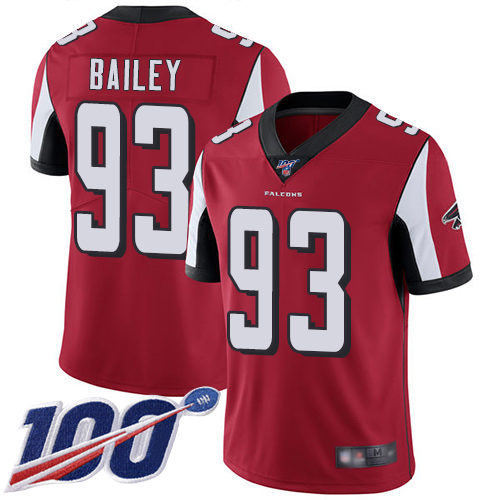 Atlanta Falcons Limited Red Men Allen Bailey Home Jersey NFL Football 93 100th Season Vapor Untouchable